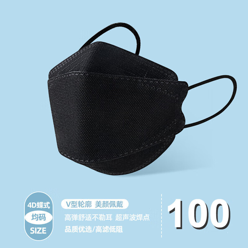 致净KN95口罩3d立体柳叶型价格走势及购买推荐
