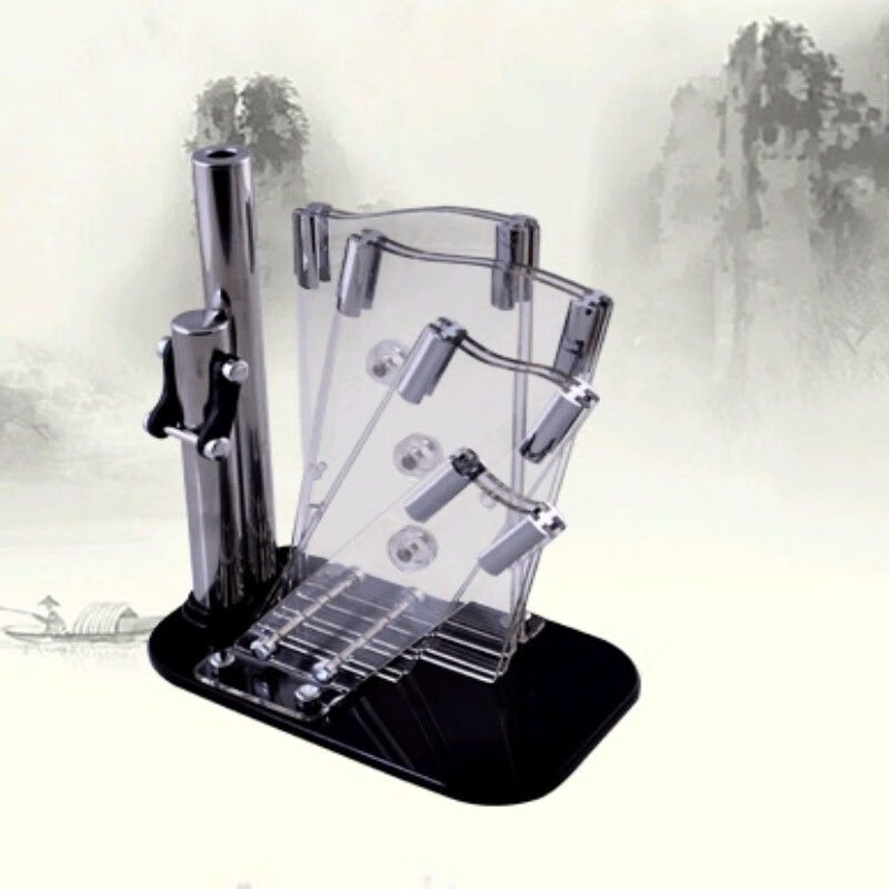 十八子作十八子菜刀刀架亚克力厨房收纳架子厨房用品置物整理 双管(全