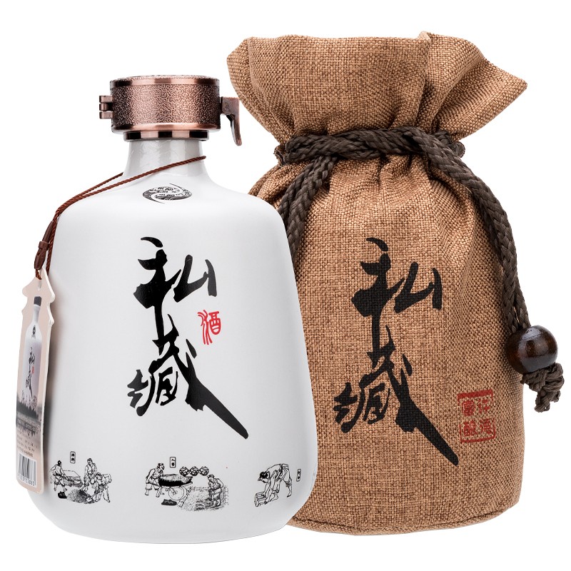 精圣酒庄 许德富酿大师私藏  陶瓷瓶装 52度浓香型白酒 500ml*1瓶