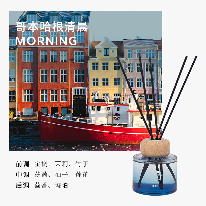 OCE城市见闻系列无火香薰精油小众感卧室内家用香氛情调民宿 城市见闻系列-哥本哈根清晨 透明