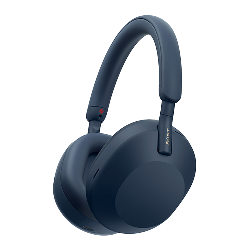 PLUS会员：索尼（SONY）WH-1000XM5 头戴式无线降噪耳机 AI智能降噪 深夜蓝色