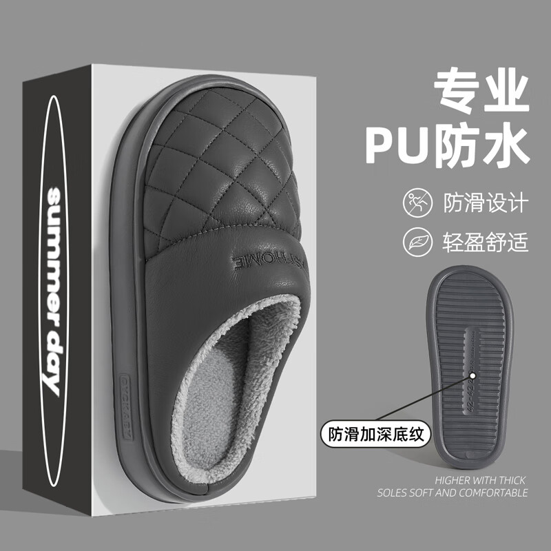 ���ڲ�����è��puƤ��ˮ����Ь���ﶬ���¿����ڼҾӷ����������������Ů�� ��ɫ 42-43 ���루�ڳ�265mm��