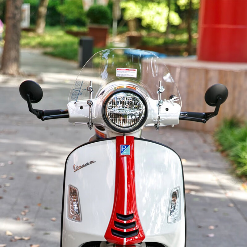 工马适用vespa300gts改装大中小风挡摩托车前挡风维斯帕风挡急 小号卷