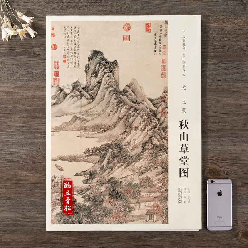 5*55cm 中国画教学大图临摹范本 秋山草