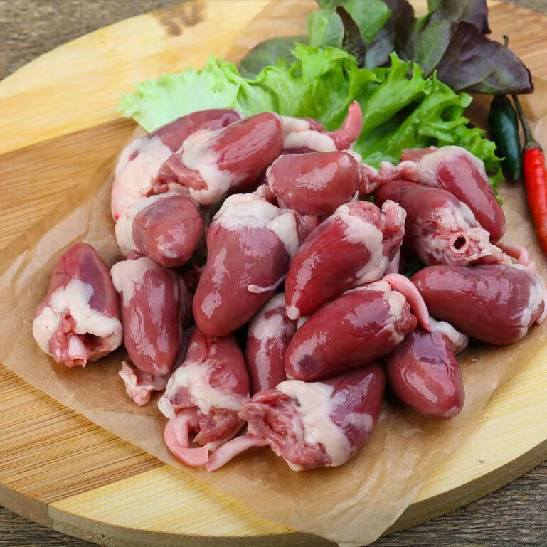 渗鲜鸡心冷冻生鸡心新鲜鸡心烧烤火锅食材生鲜冷冻 2斤