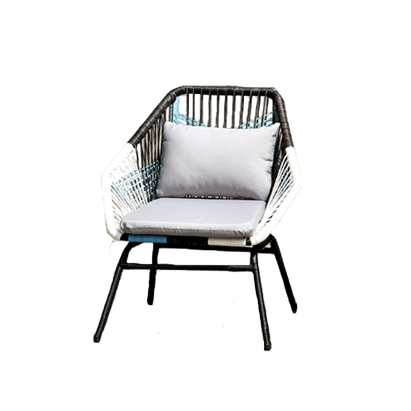 梵派(FAPOLITE)户外桌椅庭院茶椅子阳台小茶几室外藤编藤椅三件套卧室客厅休闲简约椅子组合 小巴厘椅(单椅)