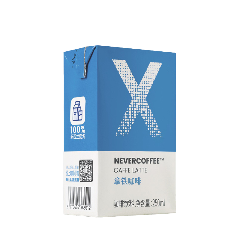 NEVERCOFFEE拿铁咖啡即饮咖啡饮料250mL价格走势与产品评测