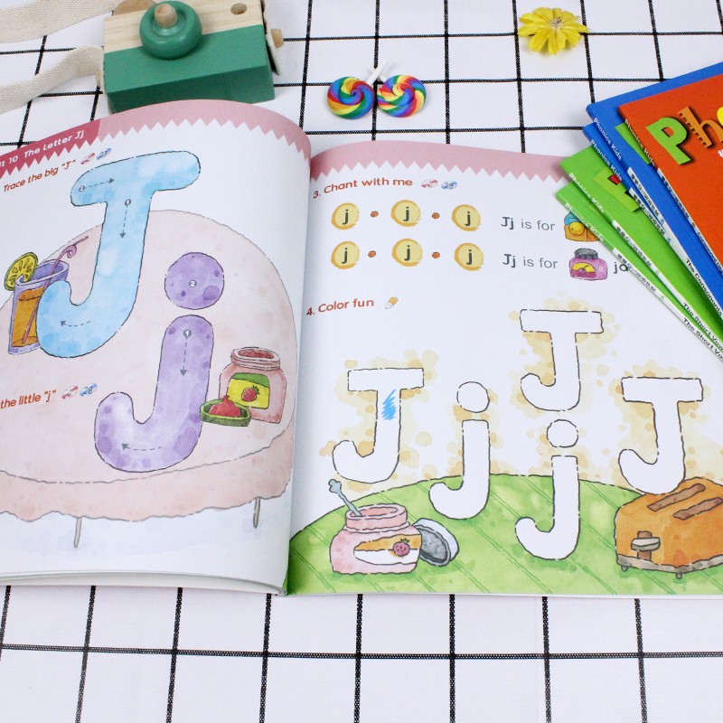 棒棒幼儿英语自然拼读Phonics kids(12册)儿童英语启蒙读物内含小考拉点读笔