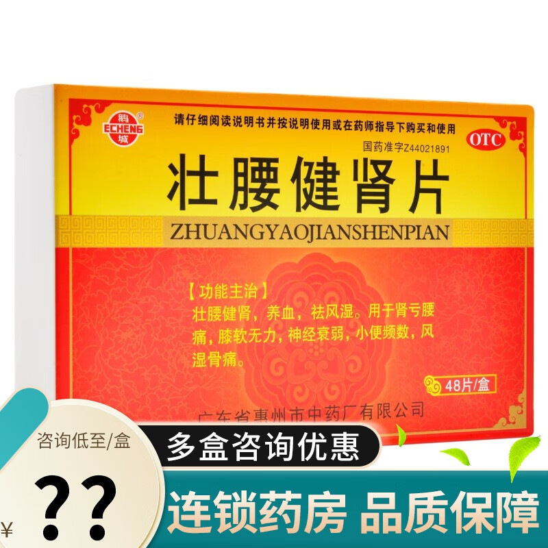 鹅城 壮腰健肾片 48片 1盒