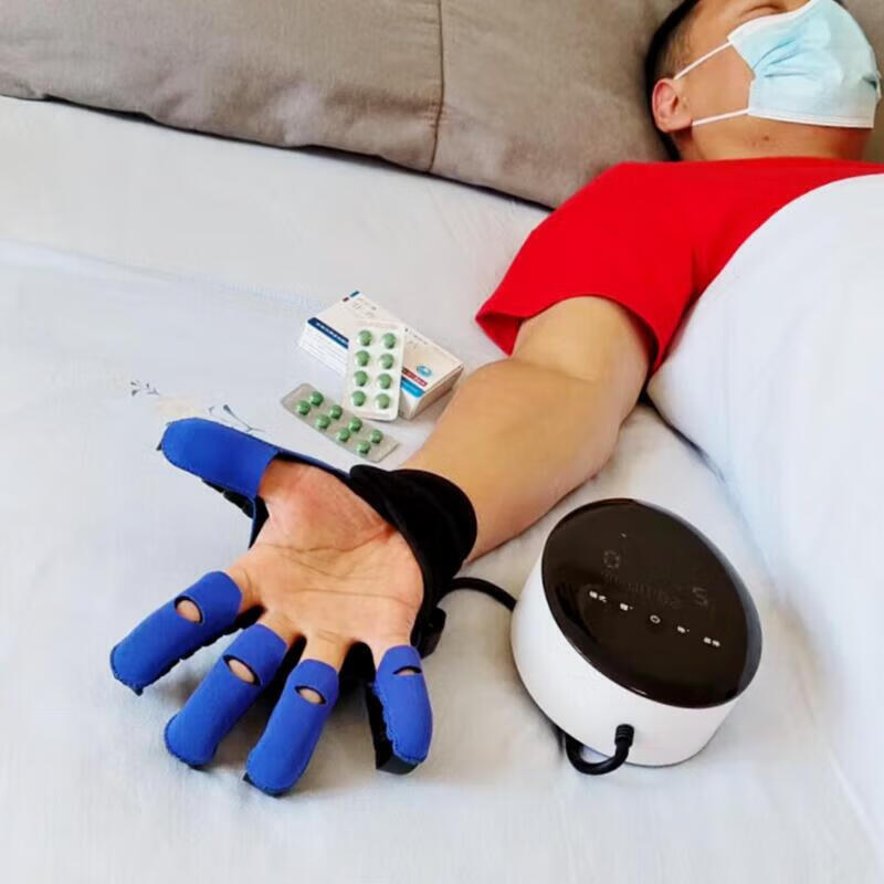 手指手部康复训练器材中风偏瘫五指电动康复机器人手套按摩仪器 智能