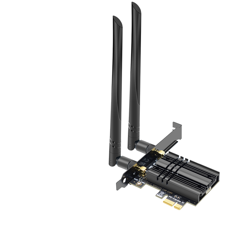 EB-LINK Intel AX200芯片PCI-E无线网卡蓝牙5.2台式电脑内置WiFi6双频3000M千兆网卡pcie电竞游戏台式机网卡
