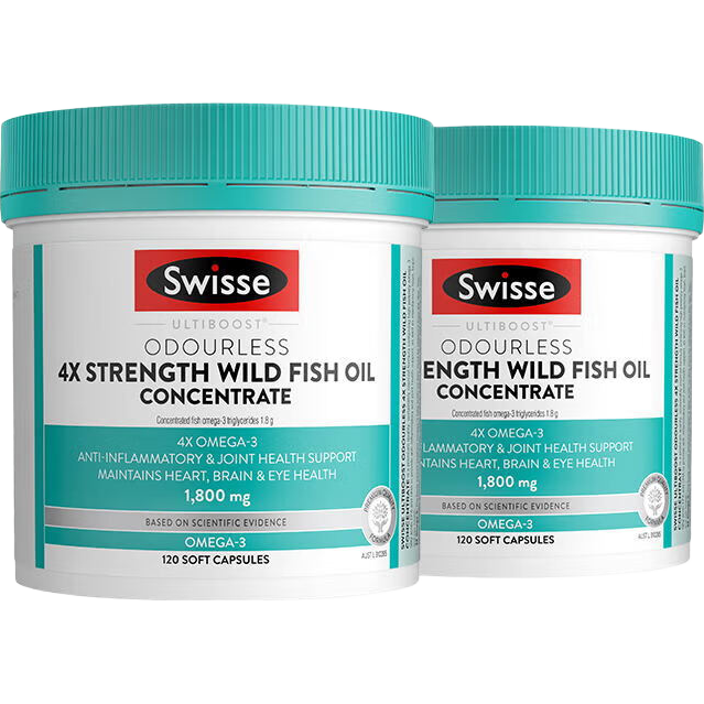 Swisse斯維詩4倍高濃度深海魚油膠囊禮盒1800mg 240粒omega3父親節(jié)禮物