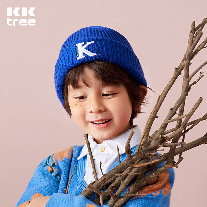 Kocotreekk树儿童帽子男生女童秋冬韩版针织帽宝宝时尚保暖童帽
