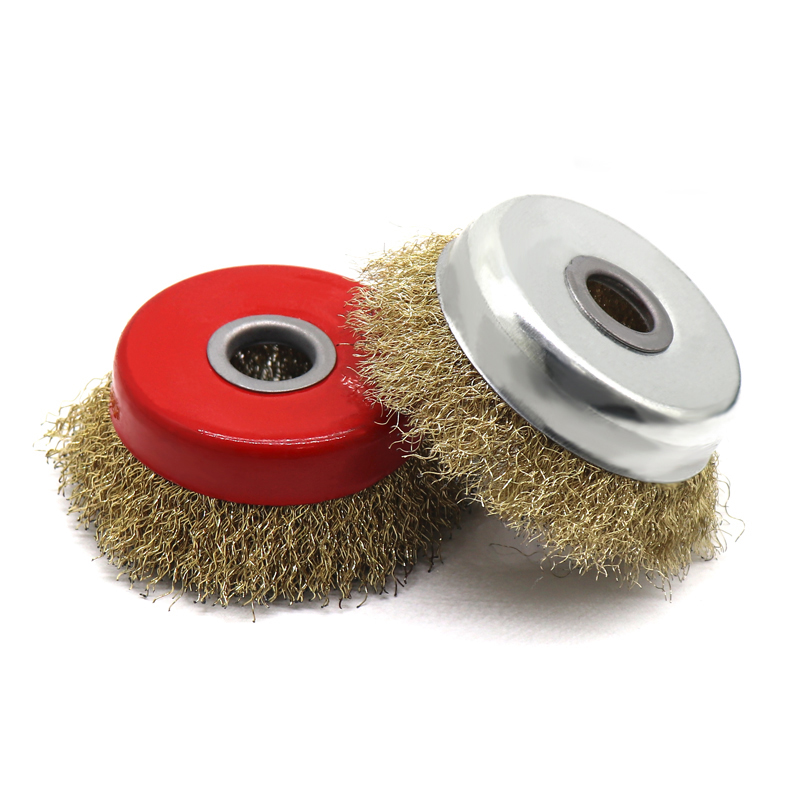 角磨机钢丝刷100碗型角磨光机金属除锈打磨轮头抛光钢丝铜铁刷子 125