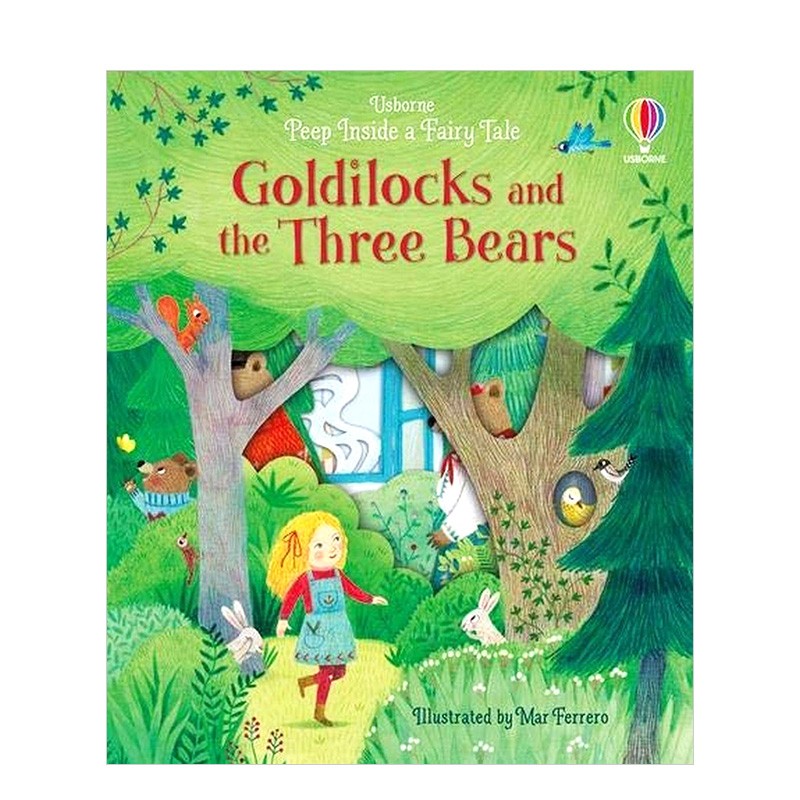 【现货】【洞洞书】金凤花和三只小熊goldilocks and the three bears