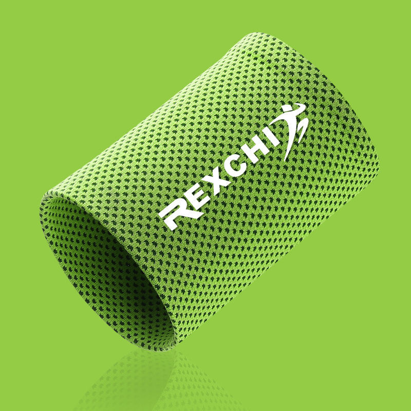 装】冰护腕降温冷感运动毛巾男防晒冰凉擦汗健身吸汗手腕女 冷感绿色