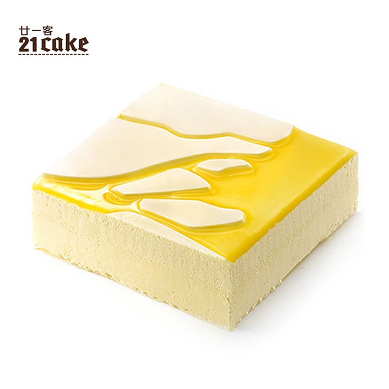 廿一客(21cake)(多地发货)百香果酸乳酪慕斯蛋糕生日蛋糕冷冻蛋糕