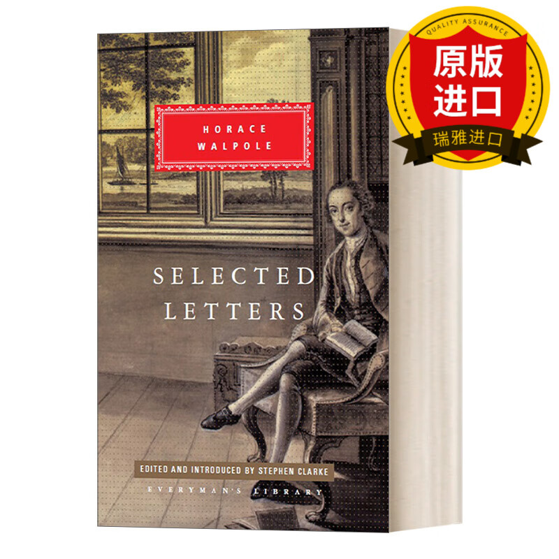 英文原版 selected letters 霍勒斯·沃波尔书信集 everyman精装收藏