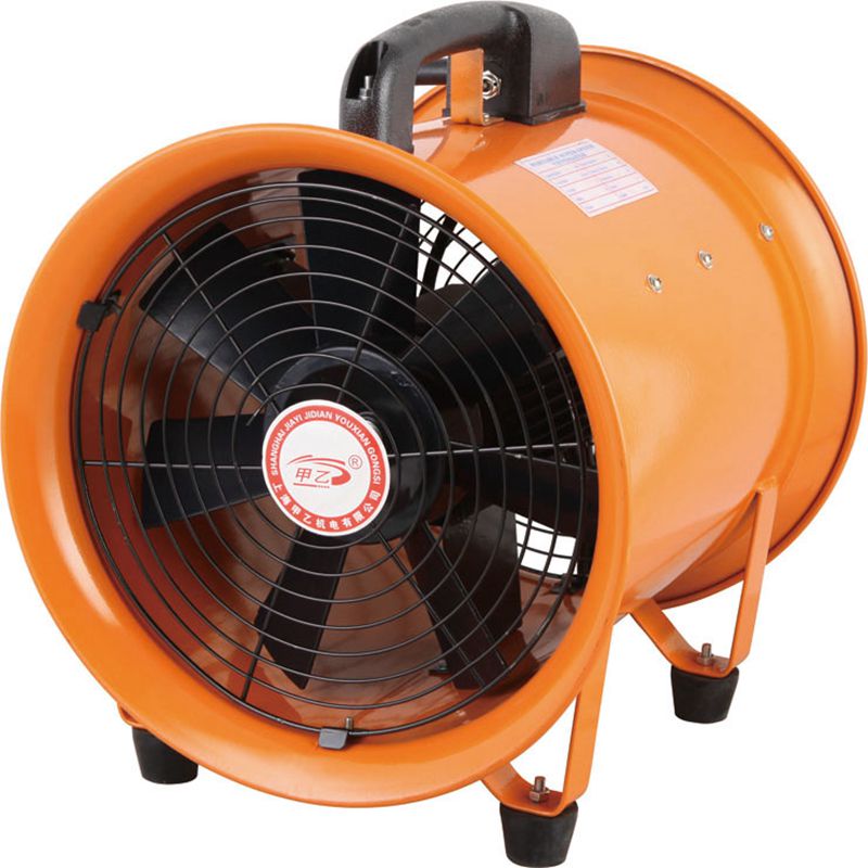 施韵令手提低噪轴流移动便携式强力220v除尘通风设备工业船用风机 8寸