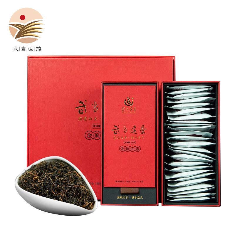 武当道茶 武当山茶精选特级工夫红茶金顶赤霞武当山特产年货礼盒 礼盒