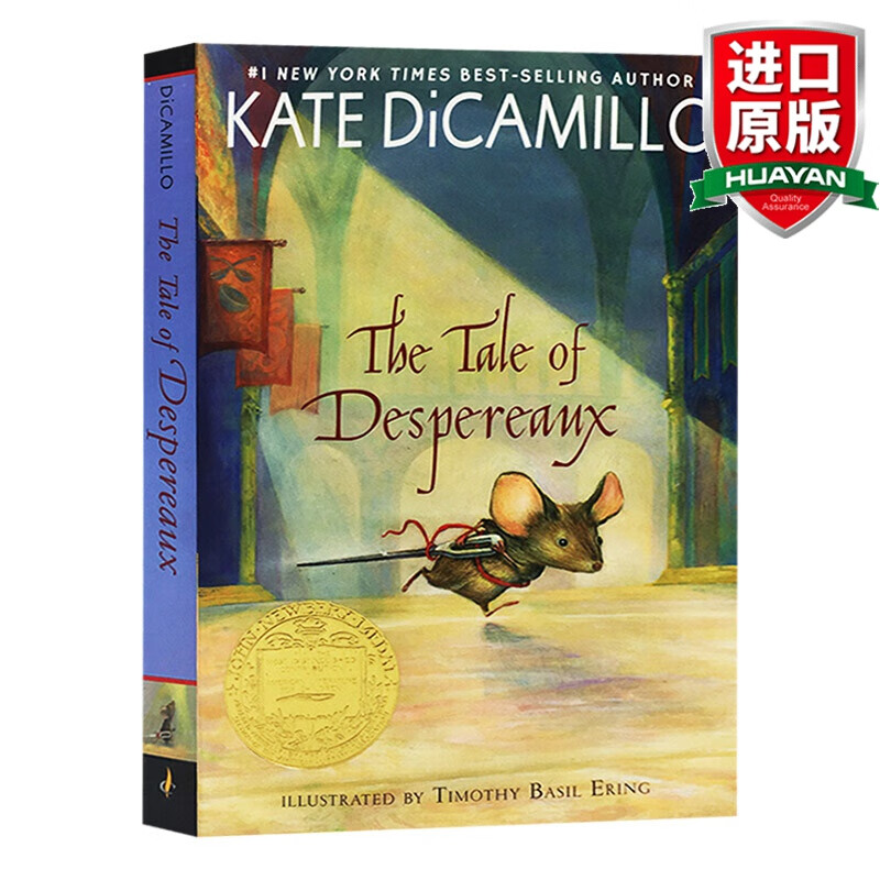 英文原版 浪漫鼠德佩罗 The Tale of Despereaux 双鼠记 美版 纽伯瑞金奖