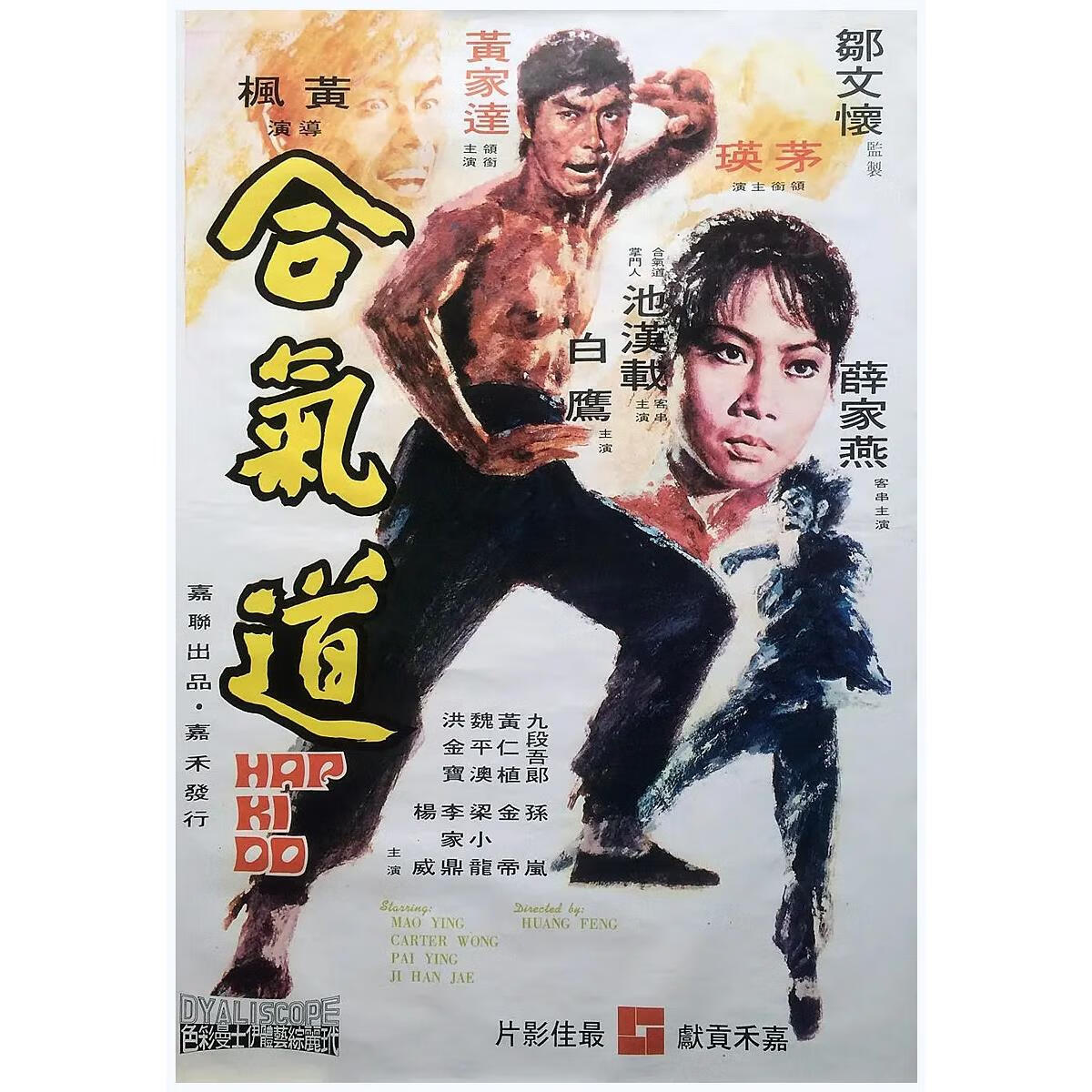 功夫武打电影 合气道dvd光盘高清修复版 茅瑛 / 洪金宝 / 黄家达