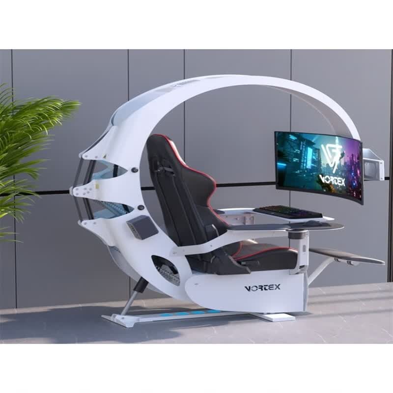 韵倾枫电竞桌椅套装一体太空舱电脑椅桌一体太空舱桌办公室桌椅电竞