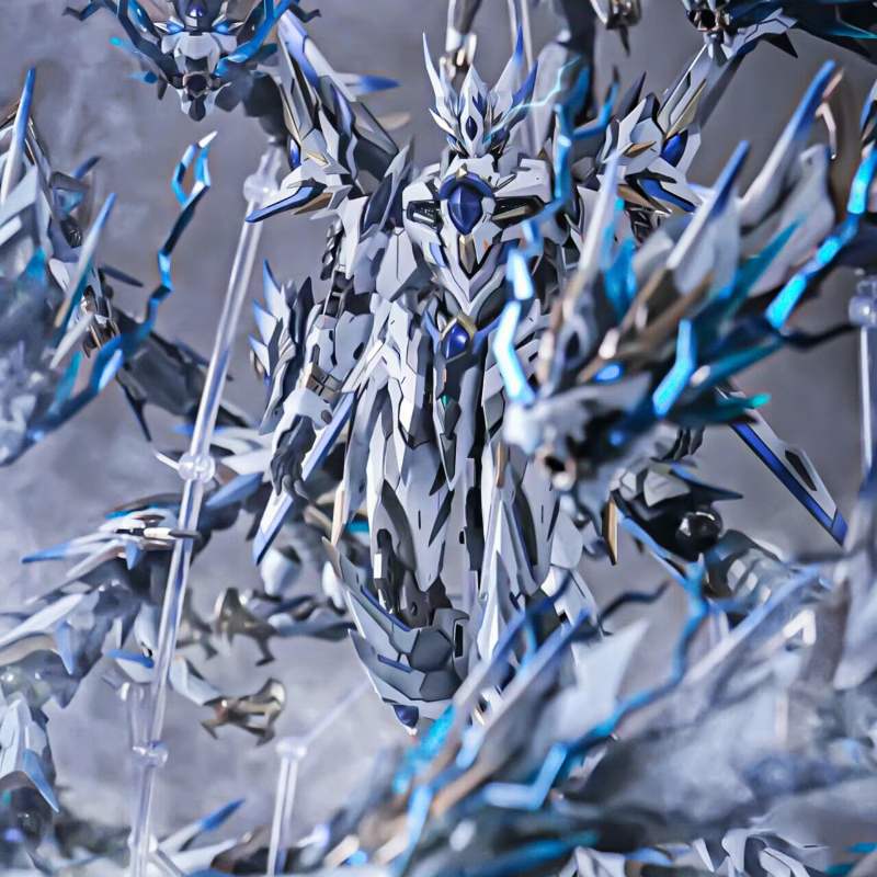 小洁匠选魔动核高达拼装机甲模型敖丙赵云哪咤白起摩动核曹仁吕布盲盒 许愿-魔改九龙【模型+工具】保底精品高达一盒 保底模型13CM