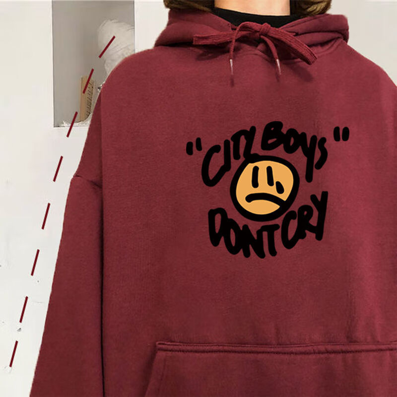 酒红色【 加绒款】哭脸 m