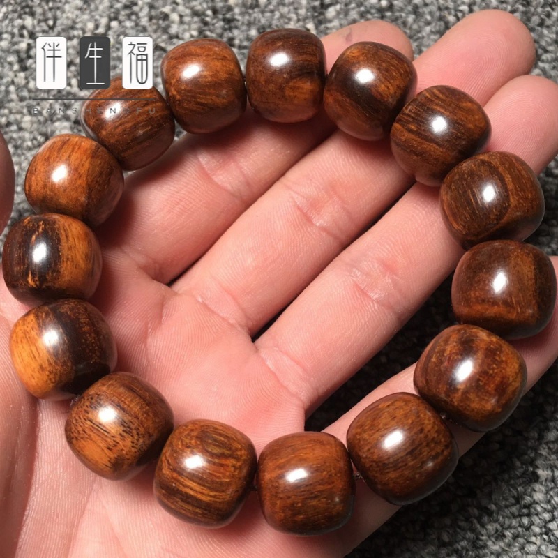 佛手小金刚巴布亚贡木沉香高油高密手串伴生福 16/15老型