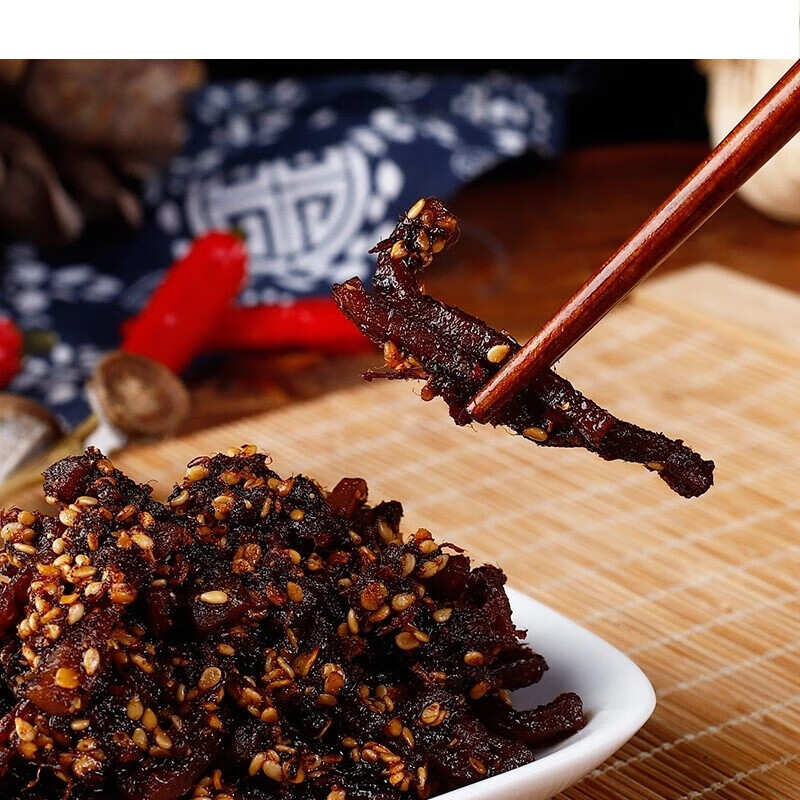 虎钢馋四川泸州特产古蔺毛条牛肉钟跷脚豆干糟牛肉传统匠心香辣零食