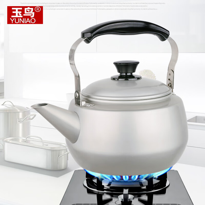 玉鸟出口日本铝烧水壶加厚泡茶壶铝制水壶大容量煤气燃气家用老式铝壶