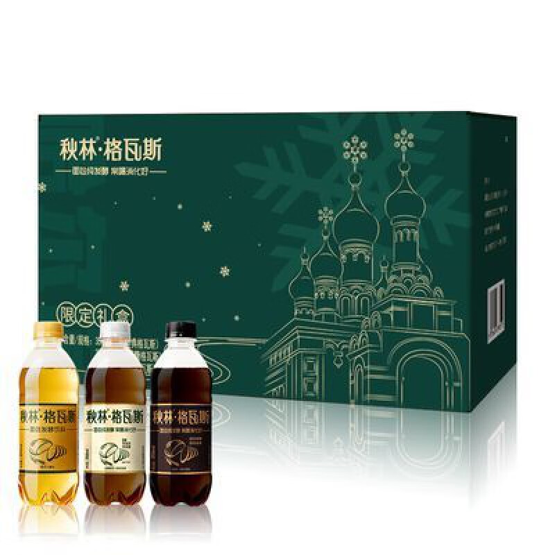 秋林·格瓦斯5250ML饮料礼盒俄罗斯风味饮料 350mL*15瓶