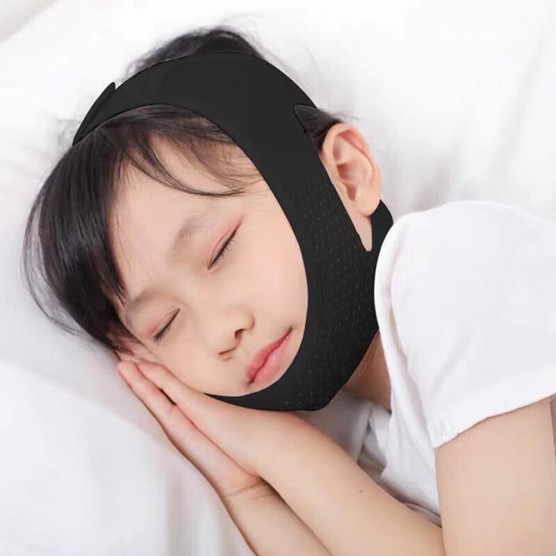 防下巴脱臼固定带儿童老人下颌套下巴矫正器关节绷带护托下颚头套睡觉