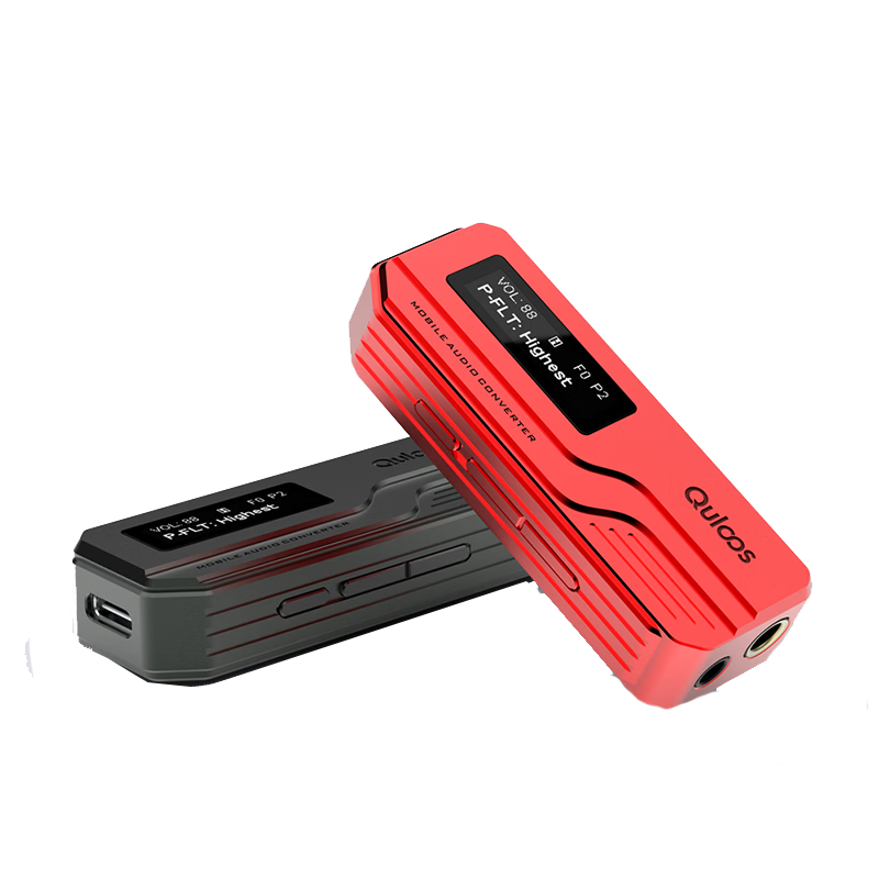 乾龙盛（QULOOS） MC01/MC01se安卓萍果机便携HiFi发烧解码器耳放4.4平衡小尾巴 MC01红色