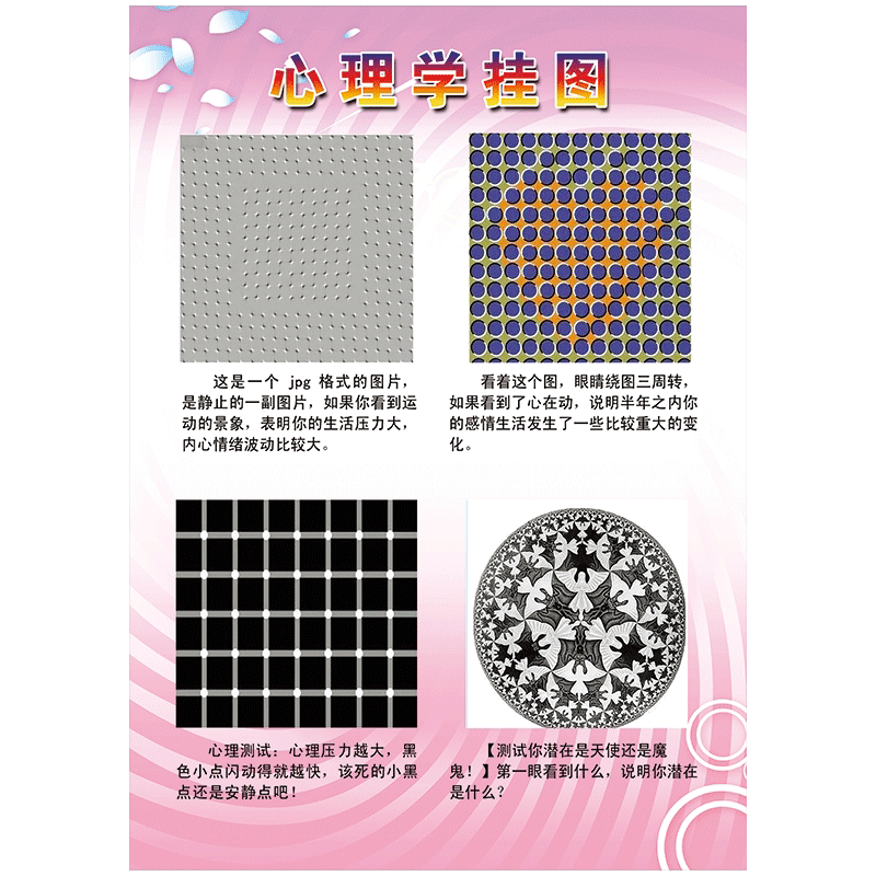 心理学挂图海报咨询室布置健康压力趣味图片暗示宣传画墙贴scy25 scy