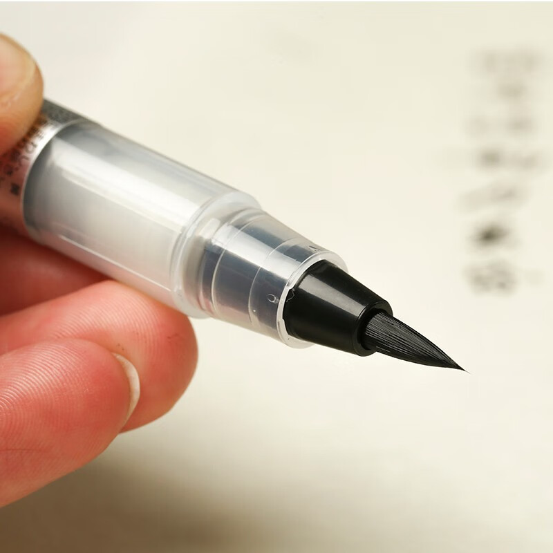 吴竹 科学毛笔 小楷笔软毛笔秀丽笔自带墨水毛笔 文房四宝超大墨囊