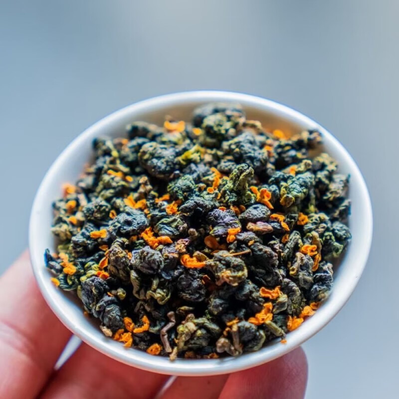 桂花乌龙茶桂花香茶浓香型窨制桂花茶乌龙茶叶罐装 1罐100克