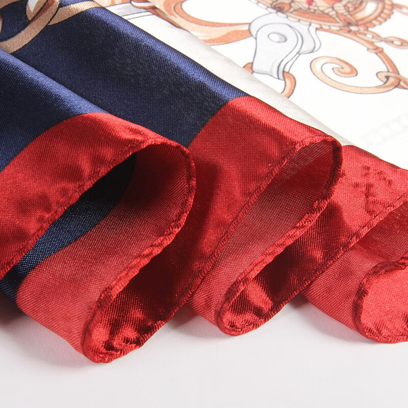 达芬奇密码 春秋季薄款大方巾女韩国百搭丝巾空姐领巾外搭防晒 经典恋饰 蓝色