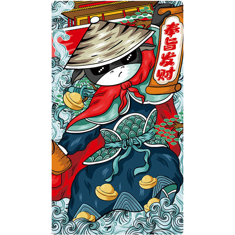 钓箱贴纸盖面钓箱贴纸防水耐磨磨砂防划盖贴钓鱼改装箱盖上盖 奉旨 28