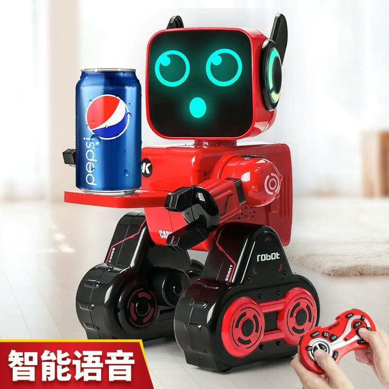 JJR/C六一儿童节礼物智能机器人遥控儿童玩具0-3岁男孩4-6岁小朋友 柯迪威乐-K10-红色 6.1小孩男童生日礼物