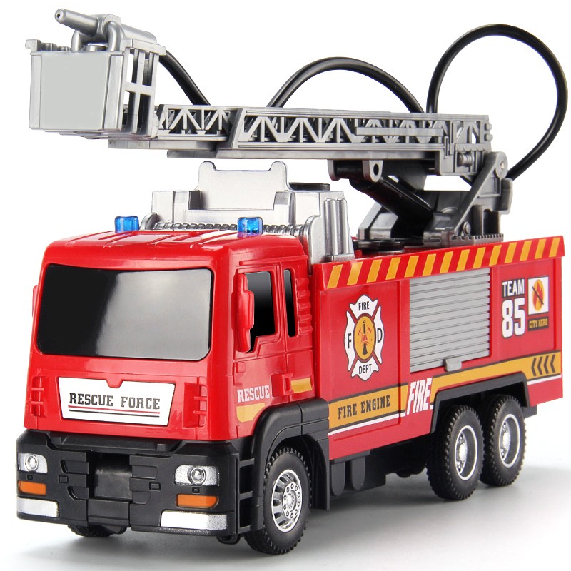 恩贝家族儿童早教消防云梯车男孩玩具汽车喷水消防模型洒水枪宝宝生日礼物使用感如何?