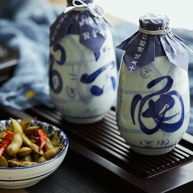 塔牌  绍兴黄酒 塔牌 十年陈 10年特醇 手工冬酿 自饮花雕酒 木质礼盒 木盒十年 500mL 1瓶 礼盒装