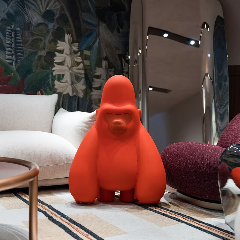 IFSPEAKER DAVID大卫猿音响家用无线蓝牙音箱高保真HIFI低音炮 哑光红-大猩猩音箱