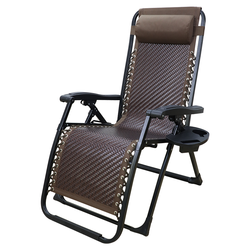 瑞仕达 Restar 折叠床单人躺椅办公室家用午休便携折叠椅藤编椅