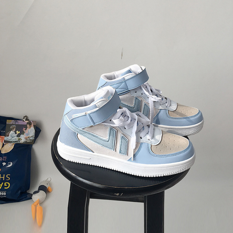 联名款马卡龙樱花粉ins运动鞋板鞋af1空军一号aj女鞋高帮学生2021新款