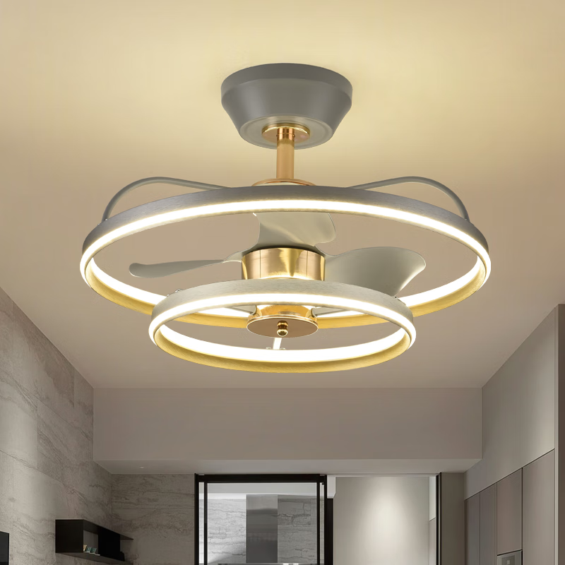 风扇灯吊扇灯客厅餐厅现代轻奢家用吊灯带电风扇一体饭厅风扇吊灯 927