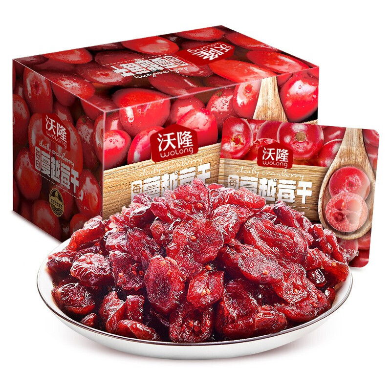 沃隆【每日蔓越莓干】360g 果干蜜饯零食30g*12袋/箱 360g/箱