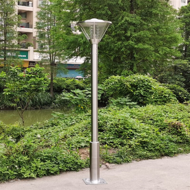 景观灯小区花园户外水led太阳能路灯 款式一89转76杆接电黑色2米高