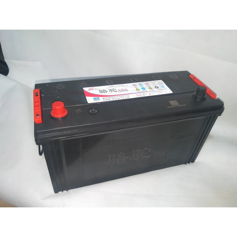 骆驼蓄电池电瓶12v120ah三轮四轮电动汽车叉车铲车农用车电瓶黑色